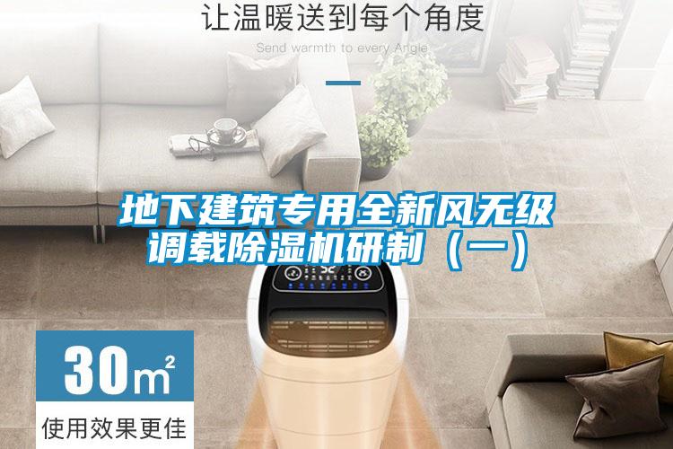 地下建築專用全新風無級調載91视频链接下载研製（一）