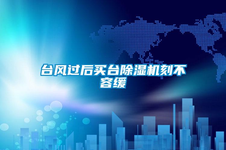 台風過後買台91视频链接下载刻不容緩
