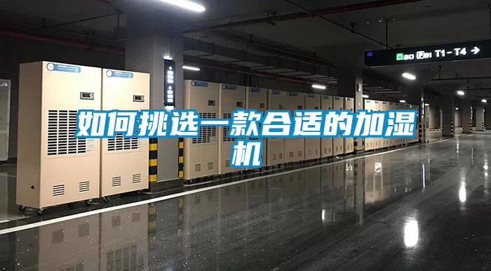 如何挑選一款合適的加濕機