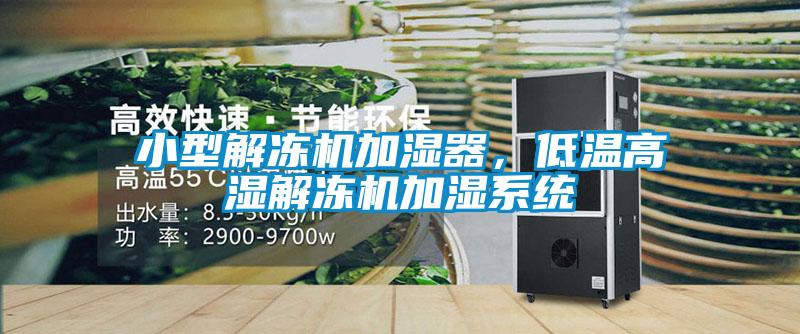 小型解凍機加濕器，低溫高濕解凍機加濕係統