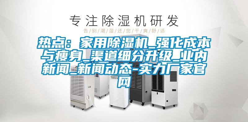 熱點：家用91视频链接下载_強化成本與瘦身_渠道細分升級_業內新聞_新聞動態-實力廠家官網