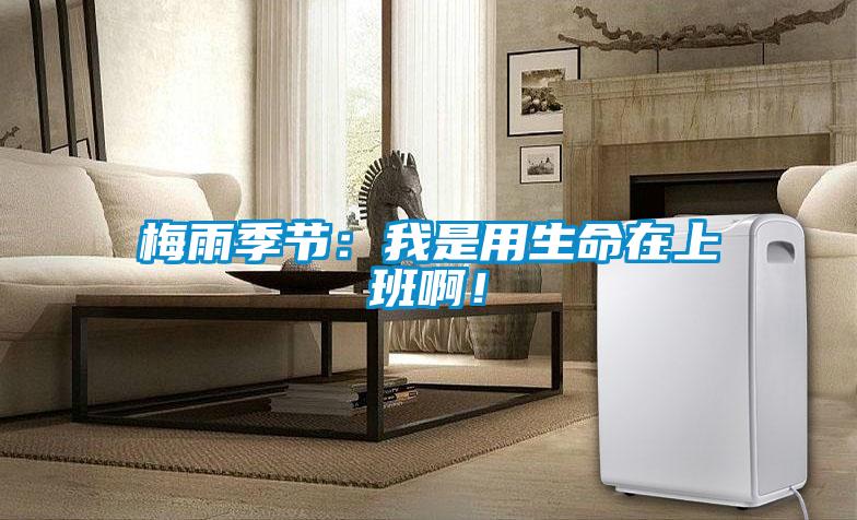 梅雨季節：我是用生命在上班啊！