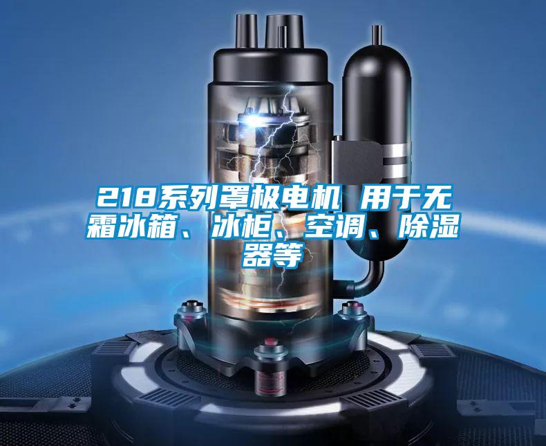 218係列罩極電機 用於無霜冰箱、冰櫃、空調、除濕器等