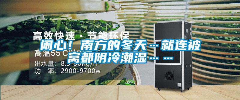 鬧心！南方的冬天…就連被窩都陰冷潮濕……