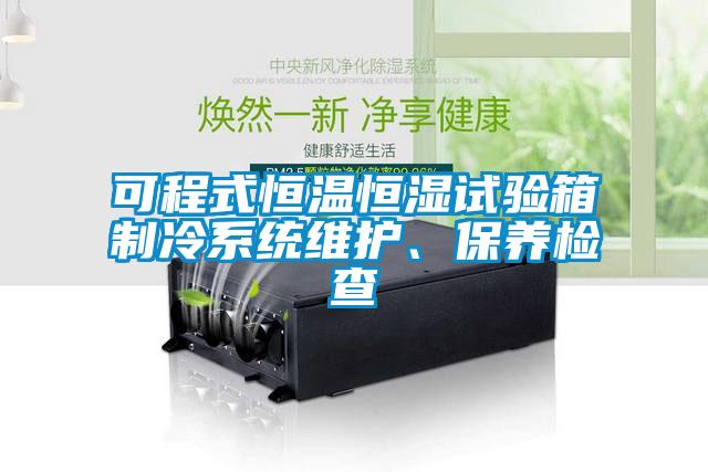 可程式恒溫恒濕試驗箱製冷係統維護、保養檢查