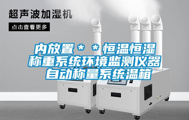 內放置＊＊恒溫恒濕稱重係統環境監測儀器 自動稱量係統溫箱