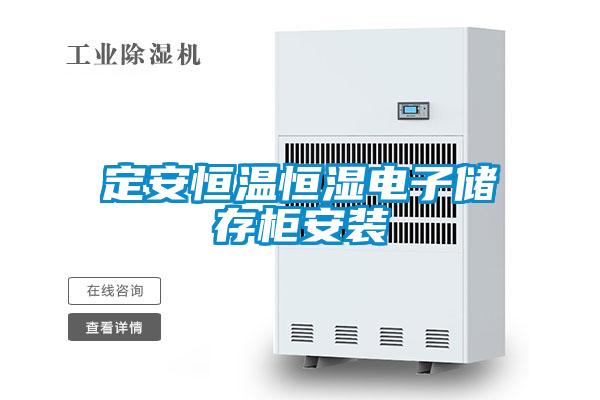 定安恒溫恒濕電子儲存櫃安裝