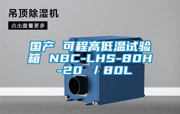 國產 可程高低溫試驗箱 NBC-LHS-80H -20℃/80L