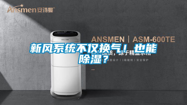新風係統不僅換氣！也能除濕？