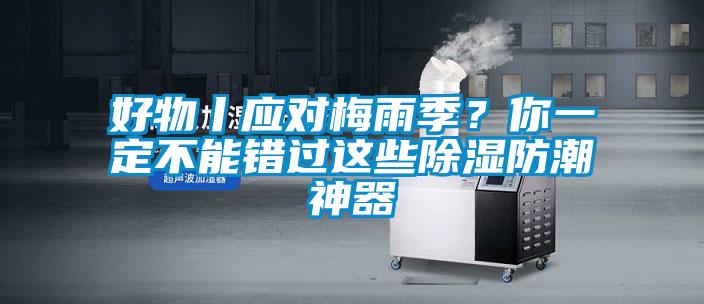好物丨應對梅雨季？你一定不能錯過這些除濕防潮神器