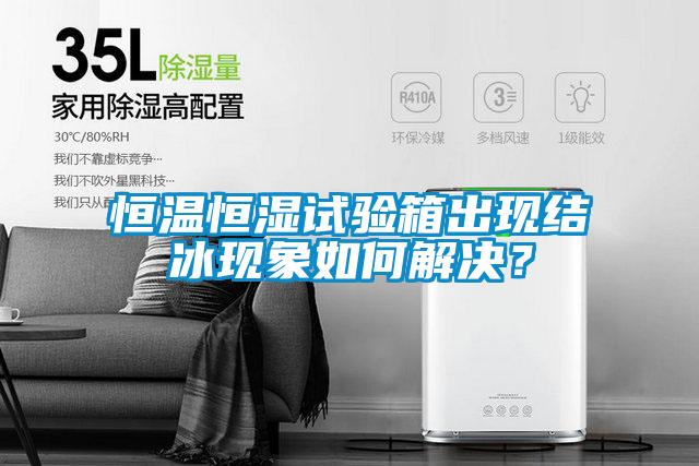 恒溫恒濕試驗箱出現結冰現象如何解決？