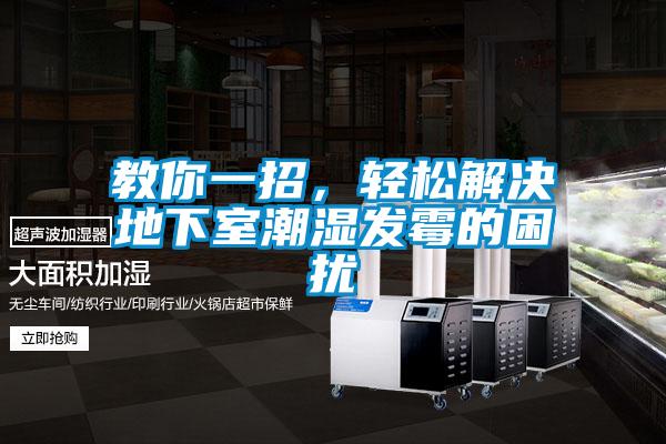 教你一招，輕鬆解決地下室潮濕發黴的困擾