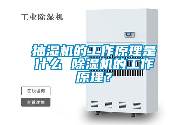 抽濕機的工作原理是什麽 91视频链接下载的工作原理？