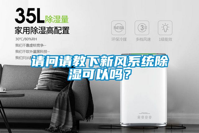 請問請教下新風係統除濕可以嗎？