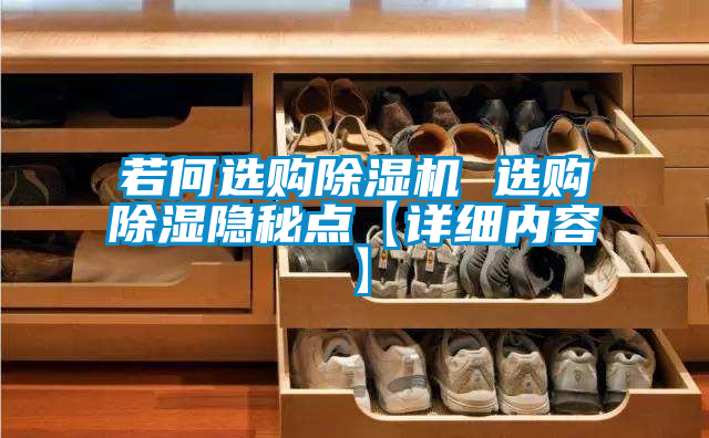 若何選購91视频链接下载 選購除濕隱秘點【詳細內容】