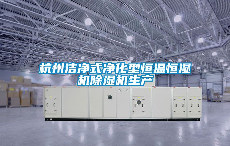 杭州潔淨式淨化型恒溫恒濕機91视频链接下载生產
