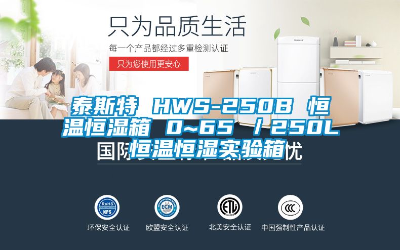 泰斯特 HWS-250B 恒溫恒濕箱 0~65℃/250L 恒溫恒濕實驗箱
