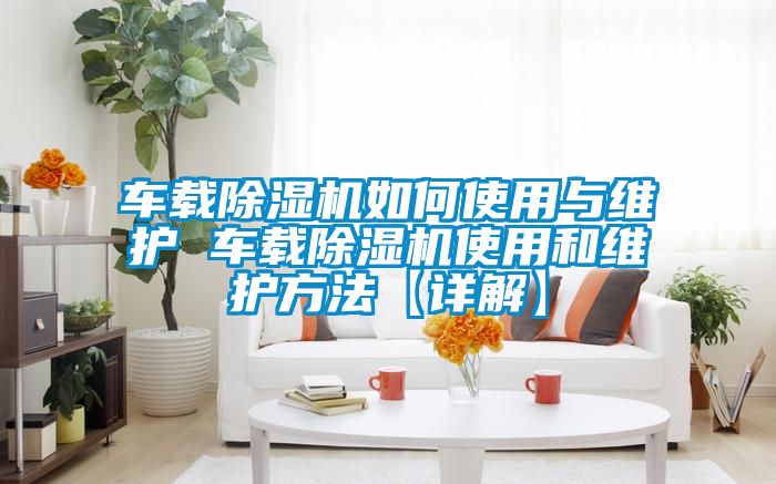 車載91视频链接下载如何使用與維護 車載91视频链接下载使用和維護方法【詳解】