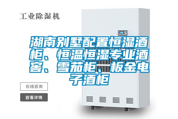 湖南別墅配置恒濕酒櫃、恒溫恒濕專業酒窖、雪茄櫃、板金電子酒櫃