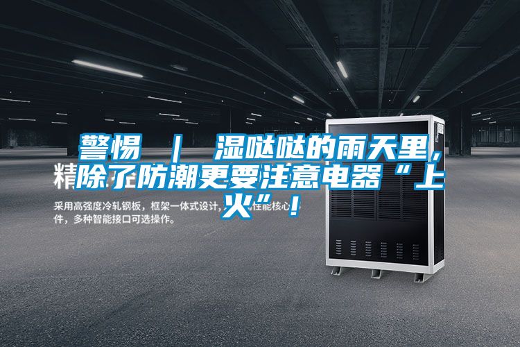 警惕 ｜ 濕噠噠的雨天裏，除了防潮更要注意電器“上火”！