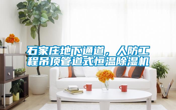 石家莊地下通道，人防工程吊頂管道式恒溫91视频链接下载