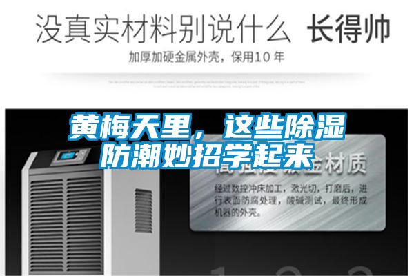 黃梅天裏,這些除濕防潮妙招學起來